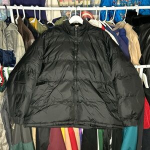 Vintage 90s St. John’s Bay Black Puffer Ski Jacket XL Rare